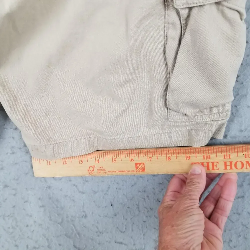 Urban Pipeline Cargo‎ Shorts Mens 30 Tan Khaki Cotton Cargo Pockets Flat Front
